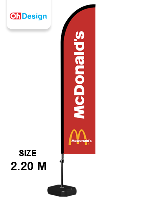 ธงชายหาด Beach Flag ธงปีกนก ธงใบมีด ธงชายทะเล