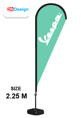 ธงชายหาด Beach Flag ธงปีกนก ธงใบมีด ธงชายทะเล